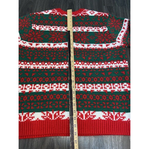 33 Degrees Sweater Women's XL Christmas Green White Llama - Picture 13 of 13